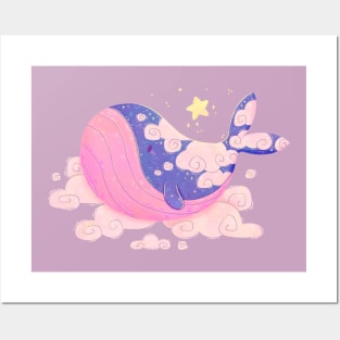 Cloud Whale Posters and Art